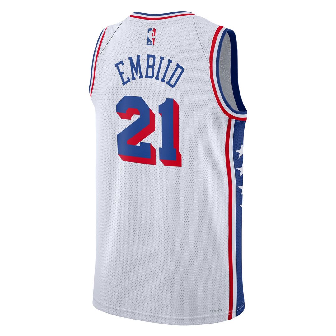 Philadelphia 76ers Joel Embiid Nike Unisex Swingman Jersey - Association Edition - White