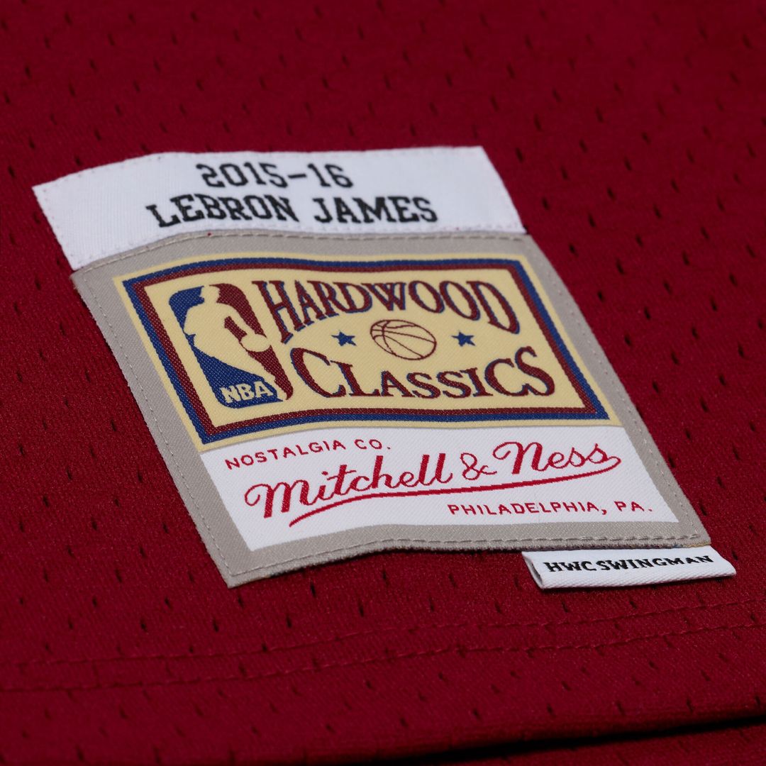 Cleveland Cavaliers LeBron James Mitchell & Ness 2015 - 16 Swingman Jersey - Wine