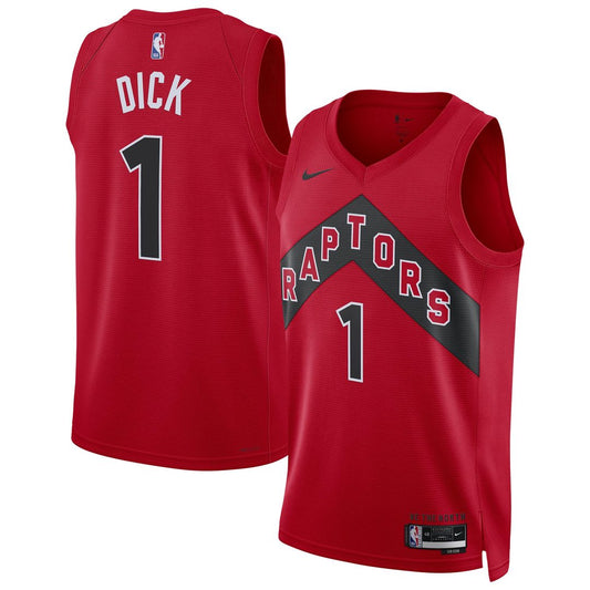 Toronto Raptors Gradey Dick Nike Unisex Swingman Player Jersey - Icon Edition - Red