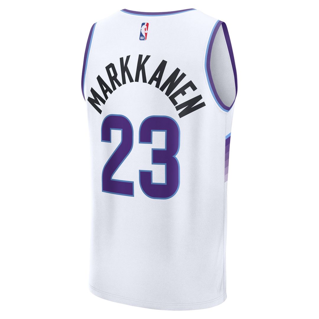 Utah Jazz Lauri Markkanen Fanatics Youth Fast Break Replica Jersey - Association Edition - White