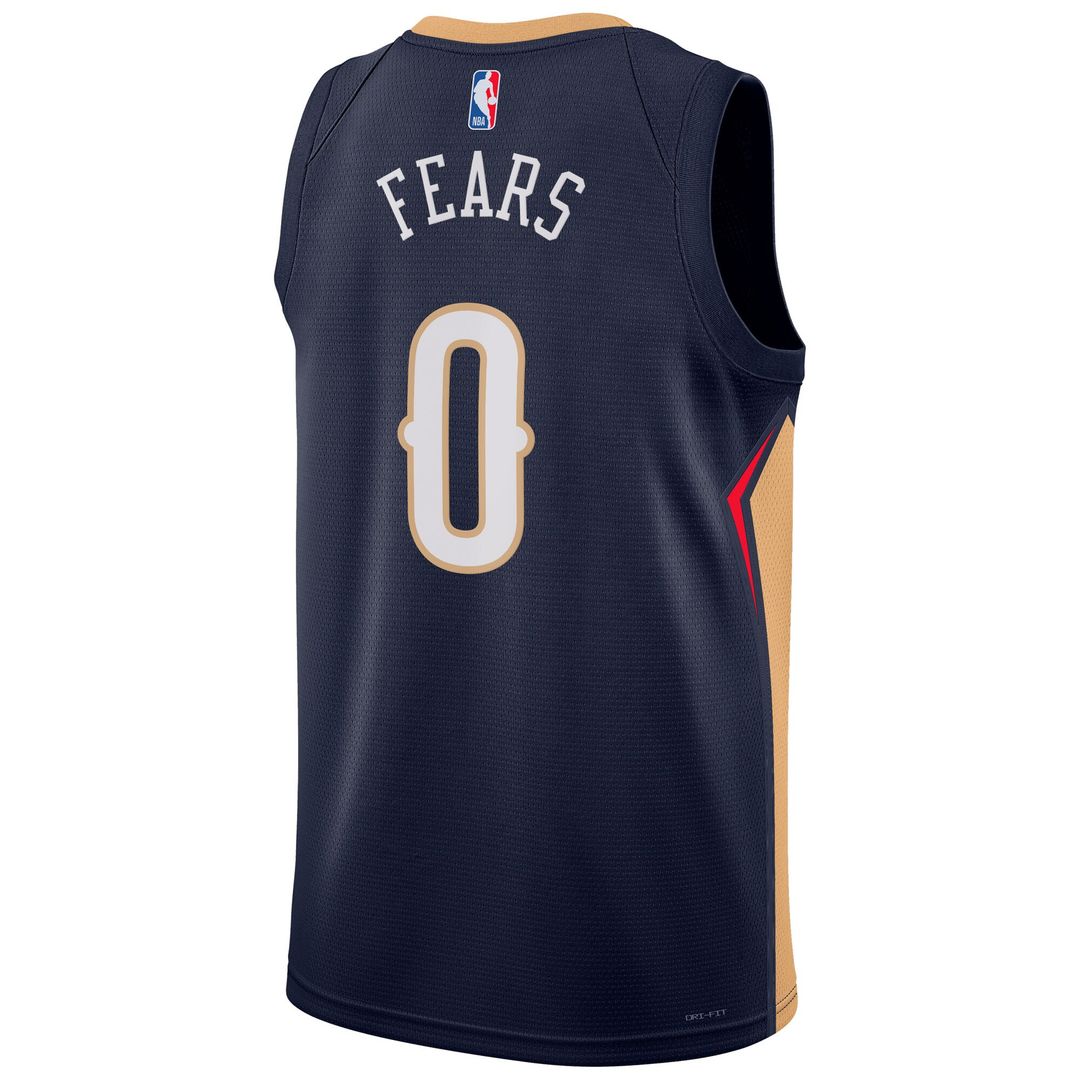 New Orleans Pelicans Jeremiah Fears Nike Unisex Swingman Player Jersey - Icon Edition - Navy