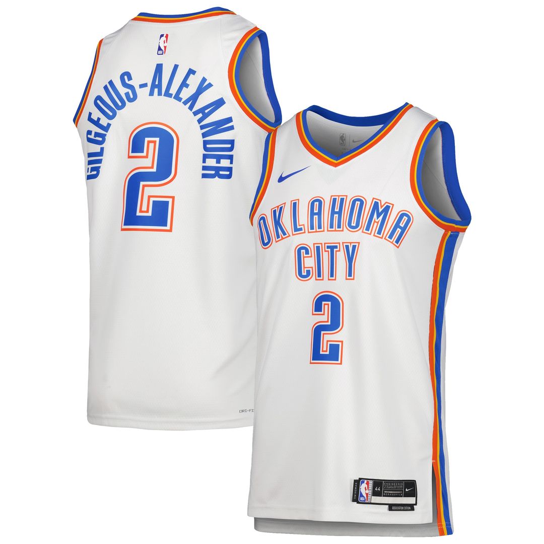 Oklahoma City Thunder Shai Gilgeous - Alexander Nike Unisex Swingman Jersey - Association Edition - White