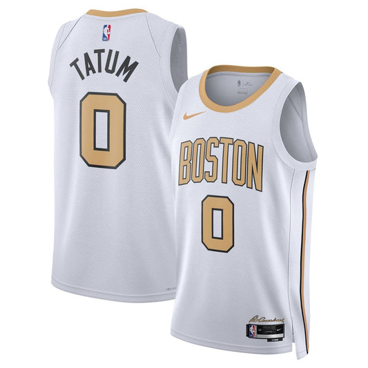 Boston Celtics Jayson Tatum Nike Unisex 2025/26 Swingman Jersey - White - City Edition