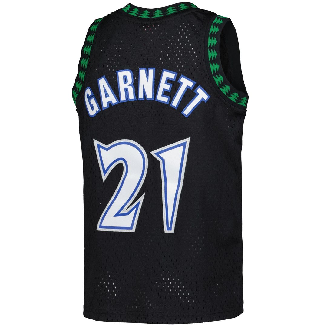 Minnesota Timberwolves Kevin Garnett Mitchell & Ness Youth 1997/98 Hardwood Classics Swingman Jersey - Black