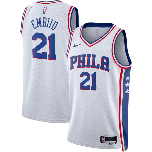 Philadelphia 76ers Joel Embiid Nike Unisex Swingman Jersey - Association Edition - White