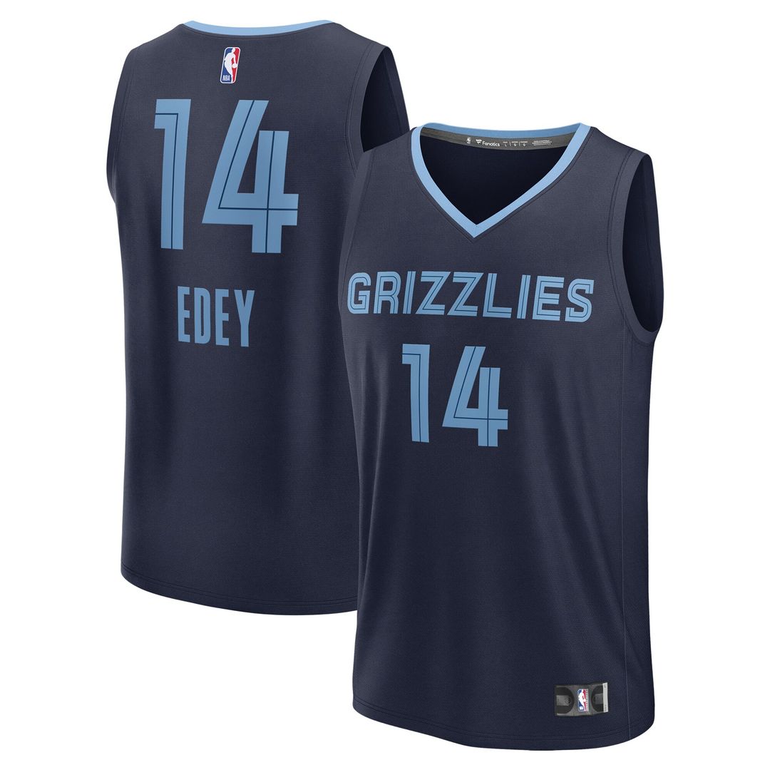 Memphis Grizzlies Zach Edey Fanatics 2024 NBA Draft Fast Break Player Jersey - Icon Edition - Navy