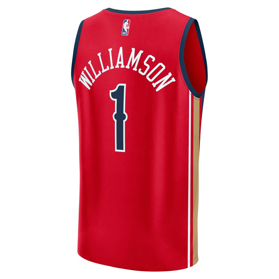 New Orleans Pelicans Zion Williamson Fanatics Fast Break Replica Jersey - Statement Edition - Red