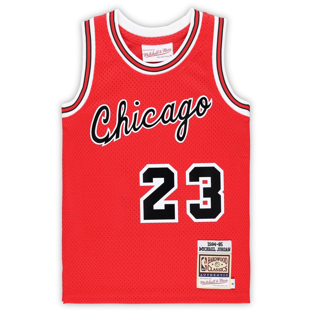 Chicago Bulls Michael Jordan Mitchell & Ness Preschool Hardwood Classics 1984/85 Authentic Swingman Jersey - Red