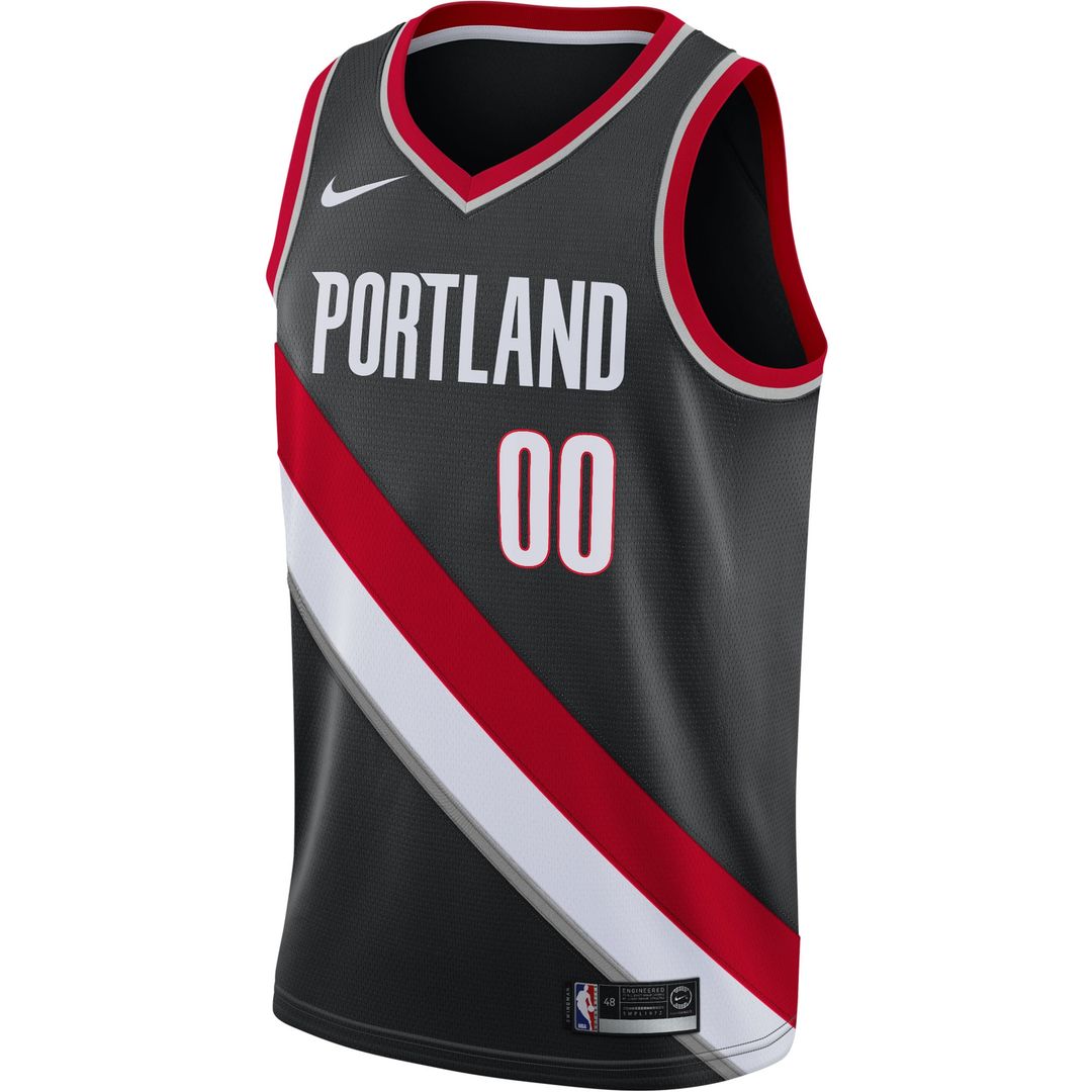 Portland Trail Blazers Nike 2020/21 Swingman Custom Jersey - Association Edition - White