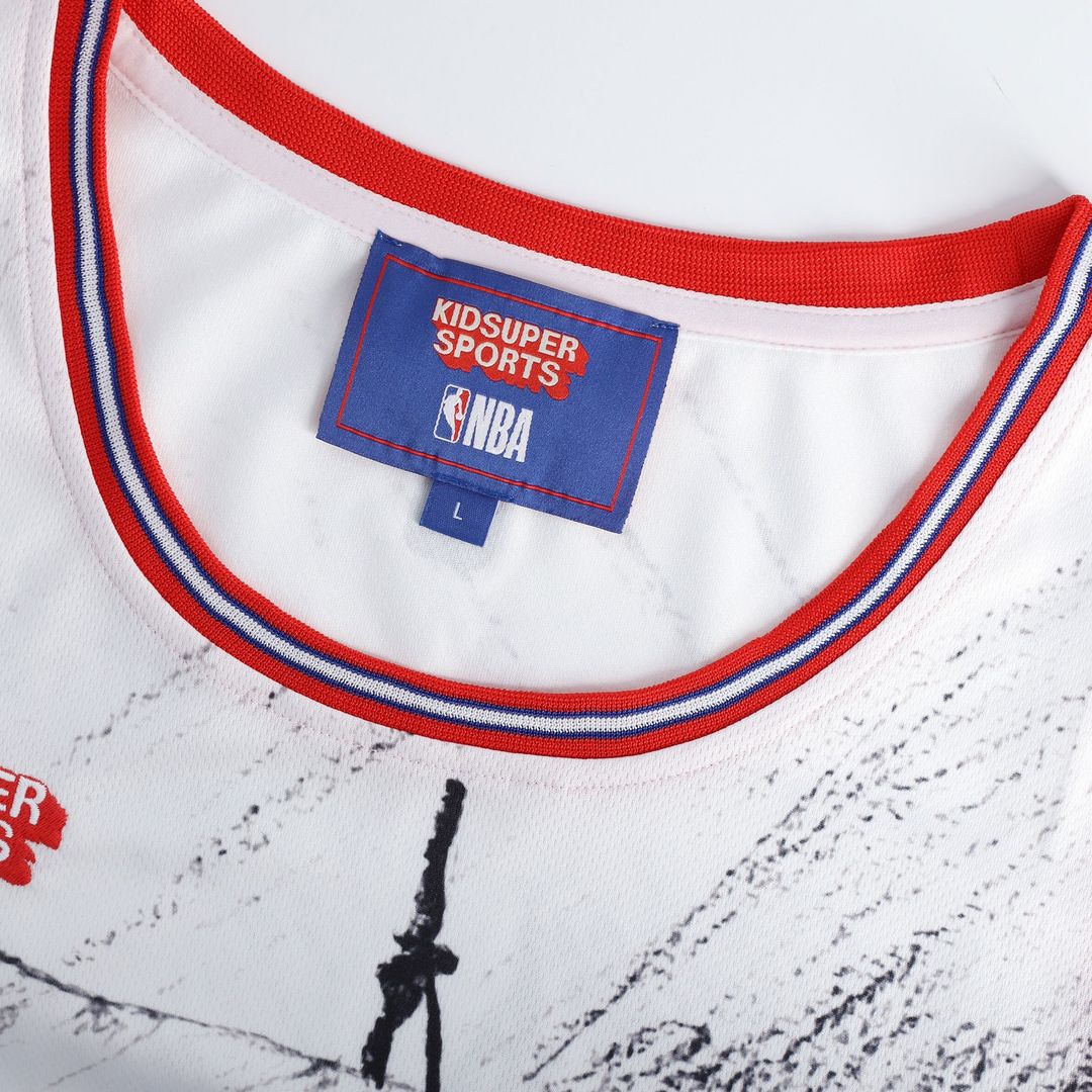 LA Clippers NBA & KidSuper Studios by Fanatics Unisex Hometown Jersey - Gray