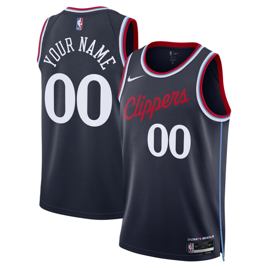 LA Clippers Nike Unisex Swingman Custom Jersey - Icon Edition - Navy