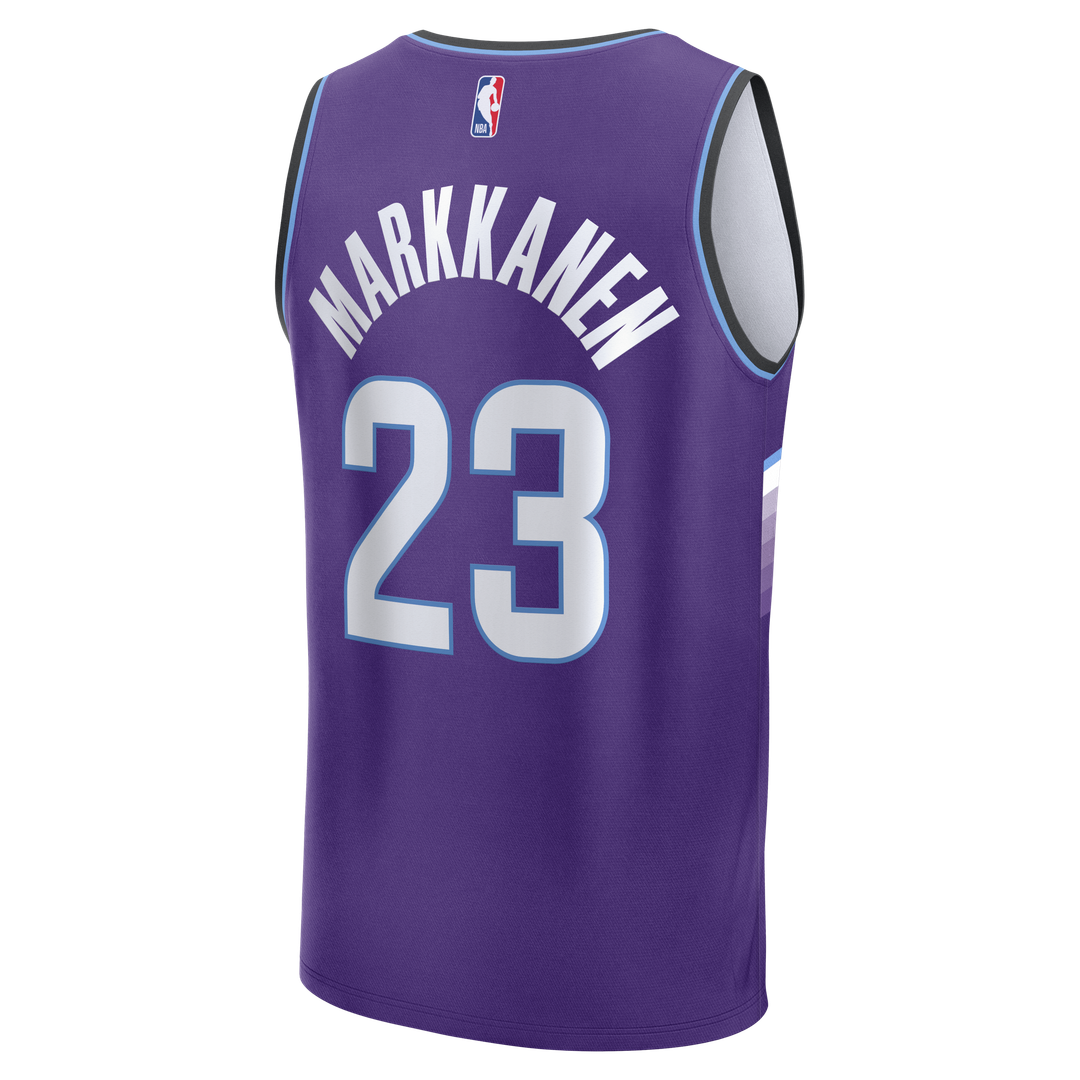 Utah Jazz Lauri Markkanen Fanatics Youth Fast Break Replica Jersey - Icon Edition - Purple