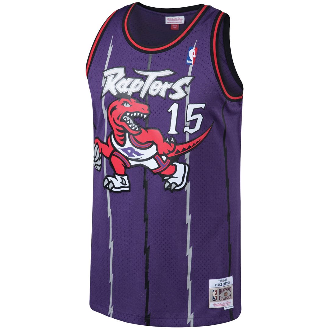 Toronto Raptors Vince Carter Mitchell & Ness 1998/99 Big & Tall Hardwood Classics Swingman Jersey - Purple