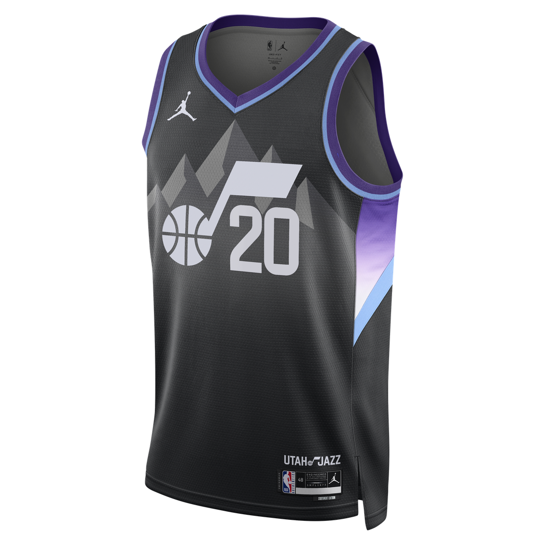 Utah Jazz Jaren Jackson Jr. Jordan Brand Unisex Swingman Jersey - Statement Edition - Black