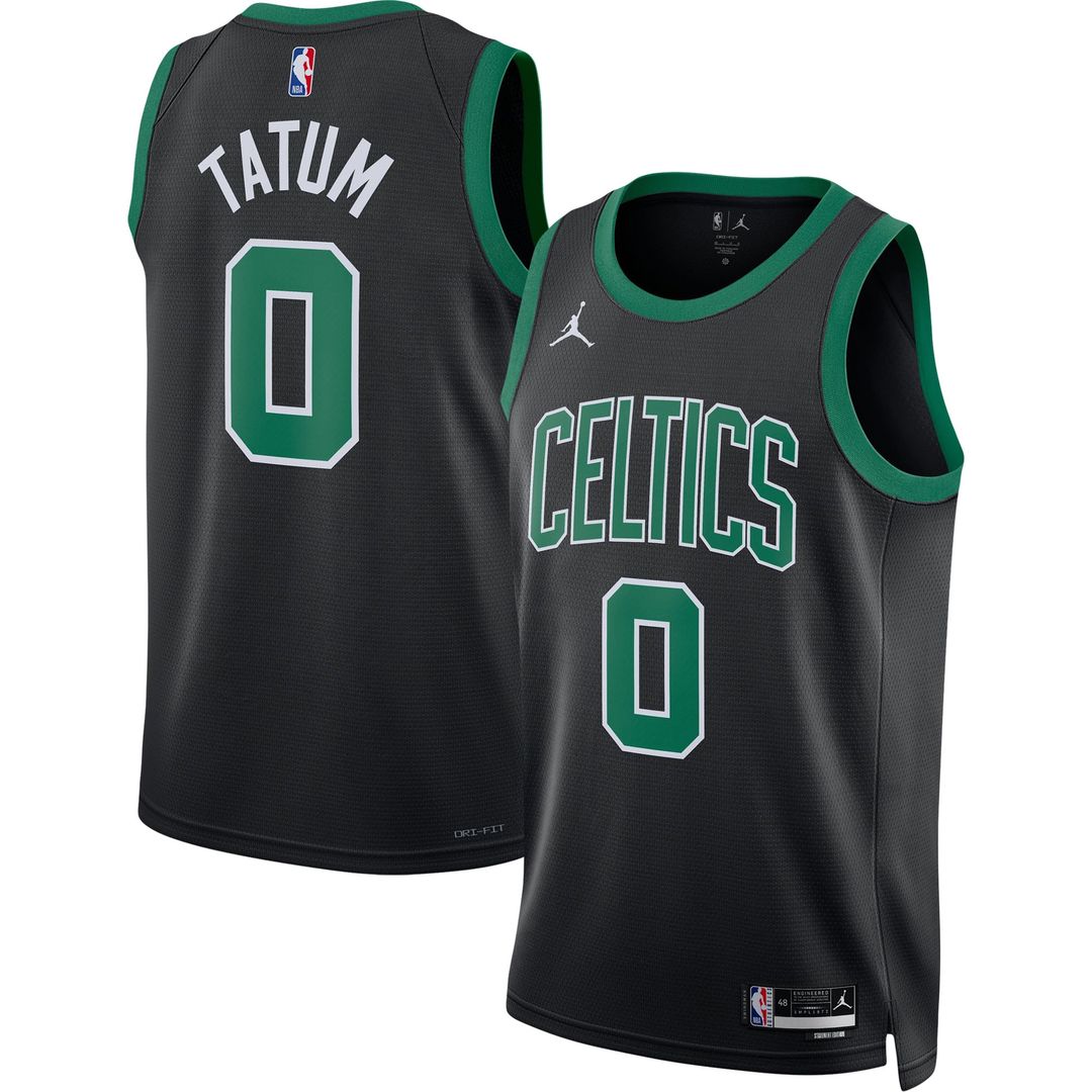 Boston Celtics Jayson Tatum Jordan Brand Unisex Swingman Jersey - Statement Edition - Black
