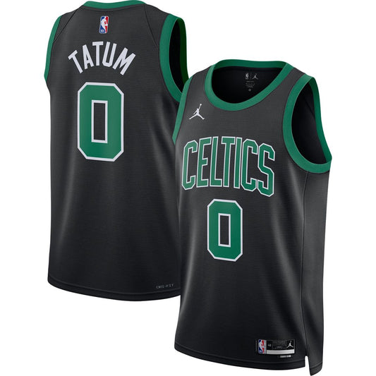 Boston Celtics Jayson Tatum Jordan Brand Unisex Swingman Jersey - Statement Edition - Black