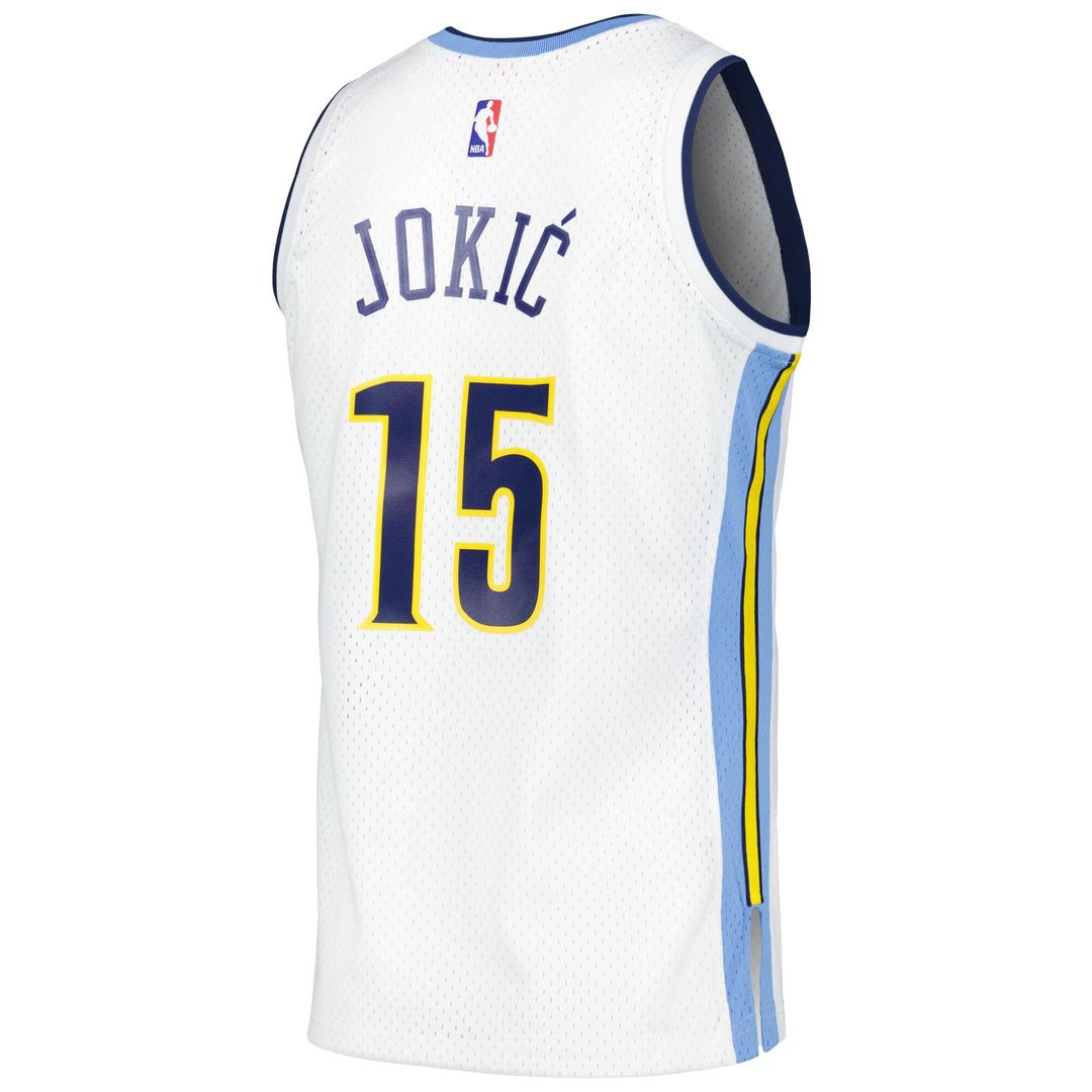 Denver Nuggets Nikola Jokic Mitchell & Ness 2016/17 Throwback Swingman Jersey - White