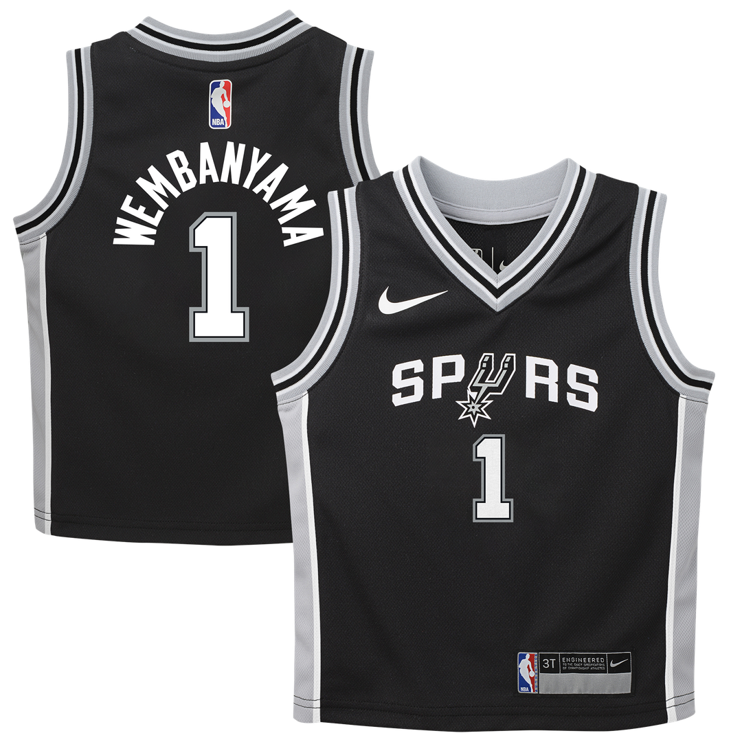 San Antonio Spurs Victor Wembanyama Nike Infant Swingman Jersey - Icon Edition - Black