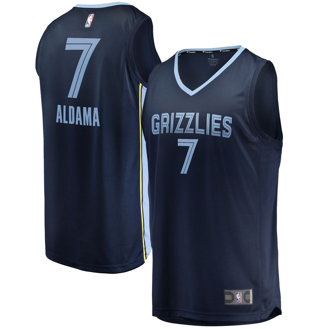 Memphis Grizzlies Santi Aldama Fanatics Fast Break Replica Jersey - Icon Edition - Navy