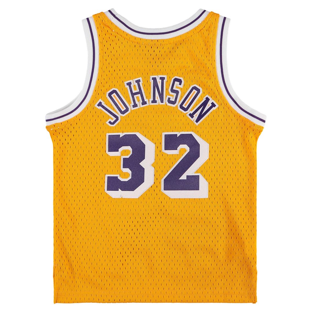 Los Angeles Lakers Magic Johnson Mitchell & Ness Preschool 1984 - 1985 Hardwood Classics Throwback Team Jersey - Gold
