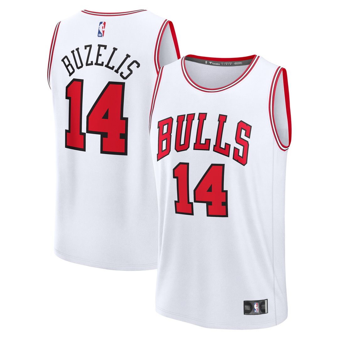 Chicago Bulls Matas Buzelis Fanatics Youth Fast Break Replica Player Jersey - Association - White Edition