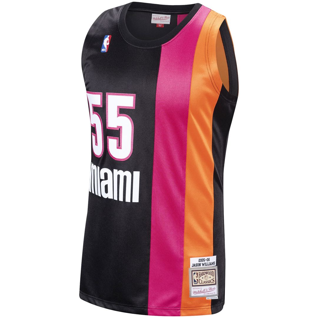 Miami Heat Jason Williams Mitchell & Ness 2005/06 Hardwood Classics Swingman Jersey - Black