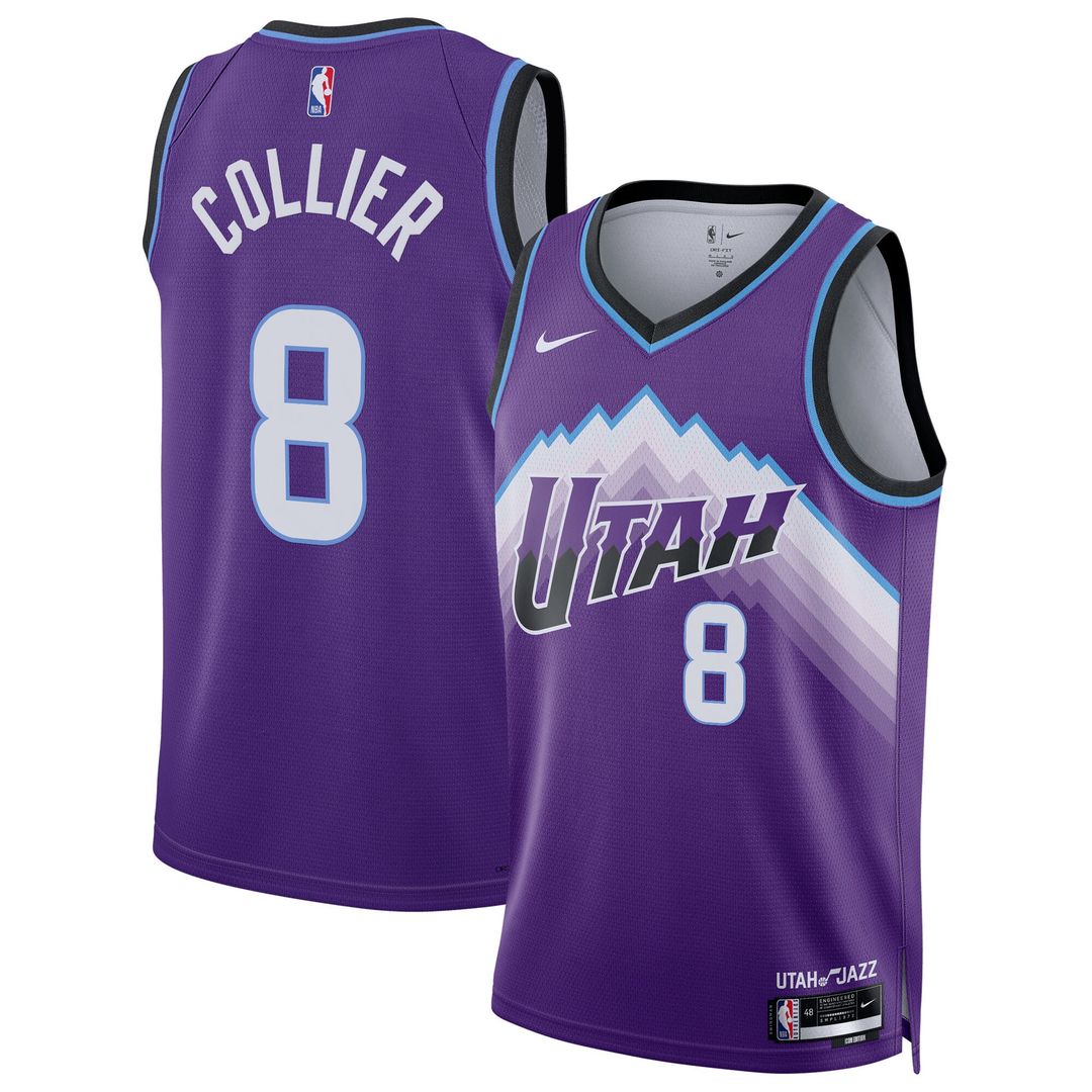 Utah Jazz Isaiah Collier Nike Unisex Swingman Jersey - Icon Edition - Purple