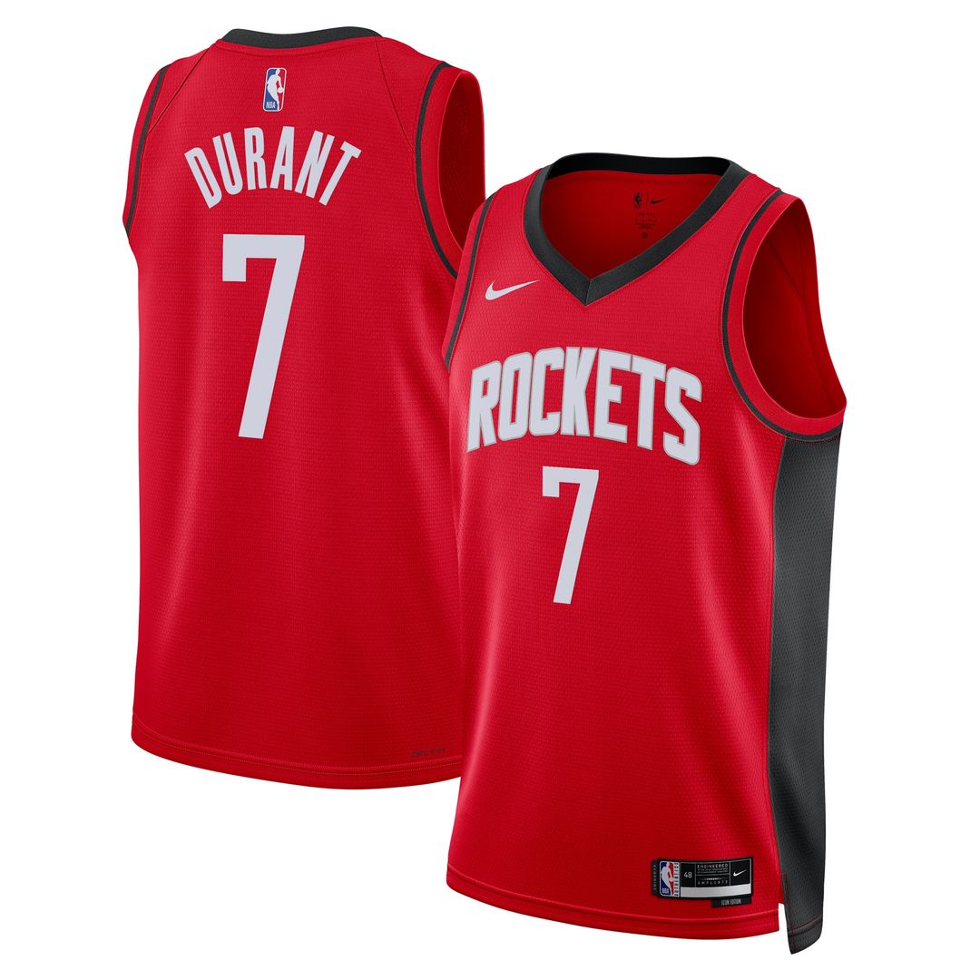 Houston Rockets Kevin Durant Nike Unisex Swingman Player Jersey - Icon Edition - Red