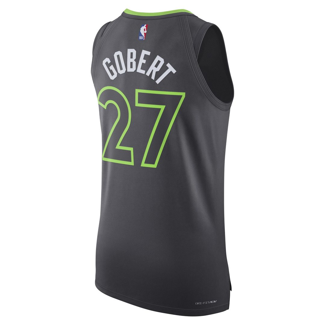 Minnesota Timberwolves Rudy Gobert Jordan Brand Authentic Jersey - Statement Edition - Anthracite