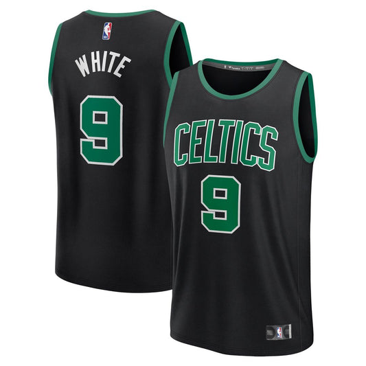Boston Celtics Derrick White Fanatics Fast Break Replica Player Jersey - Statement Edition - Black