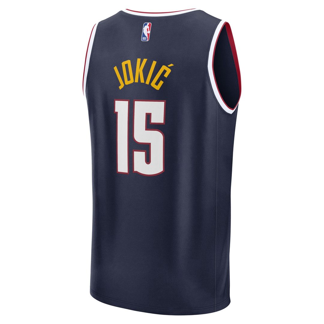 Denver Nuggets Nikola Jokic Fanatics Youth Fast Break Replica Player Jersey - Icon Edition - Navy