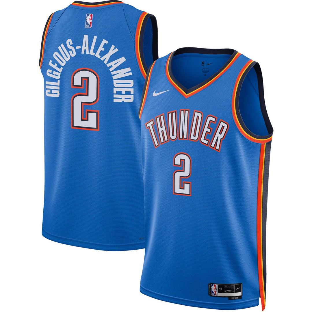 Oklahoma City Thunder Shai Gilgeous - Alexander Nike Unisex Swingman Jersey - Association Edition - White