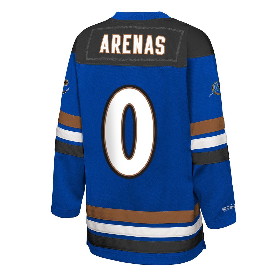 Washington Wizards Gilbert Arenas Mitchell & Ness Youth Maxxed Out 2.0 Fashion Hockey Jersey - Blue