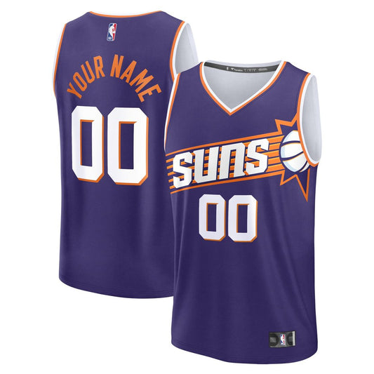 Phoenix Suns Fanatics Youth Fast Break Custom Replica Jersey - Purple - Icon Edition