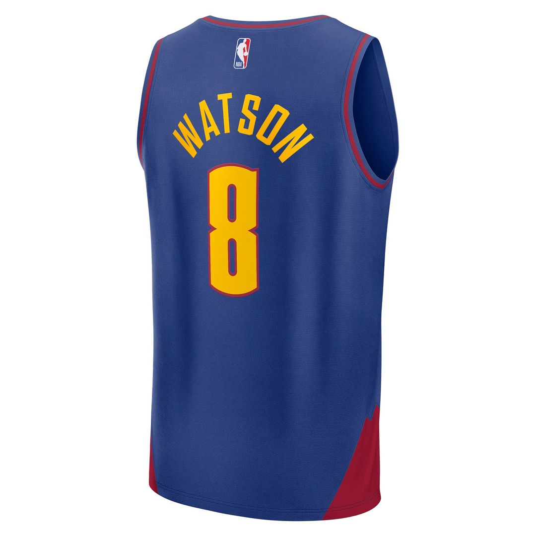 Denver Nuggets Peyton Watson Fanatics Fast Break Replica Player Jersey - Statement Edition - Blue