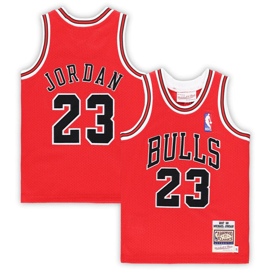 Chicago Bulls Michael Jordan Mitchell & Ness Toddler 1997/98 Hardwood Classics Authentic Jersey - Red