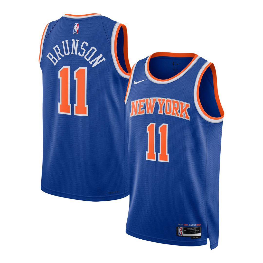 New York Knicks Jalen Brunson Nike Unisex Swingman Jersey - Icon Edition - Blue