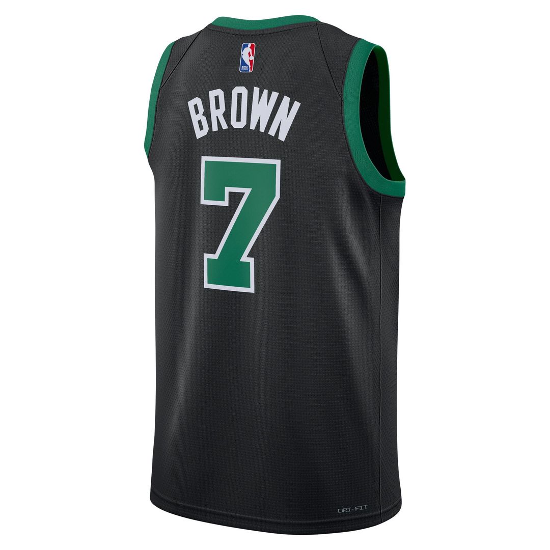 Boston Celtics Jaylen Brown Jordan Brand Unisex Swingman Jersey - Statement Edition - Black