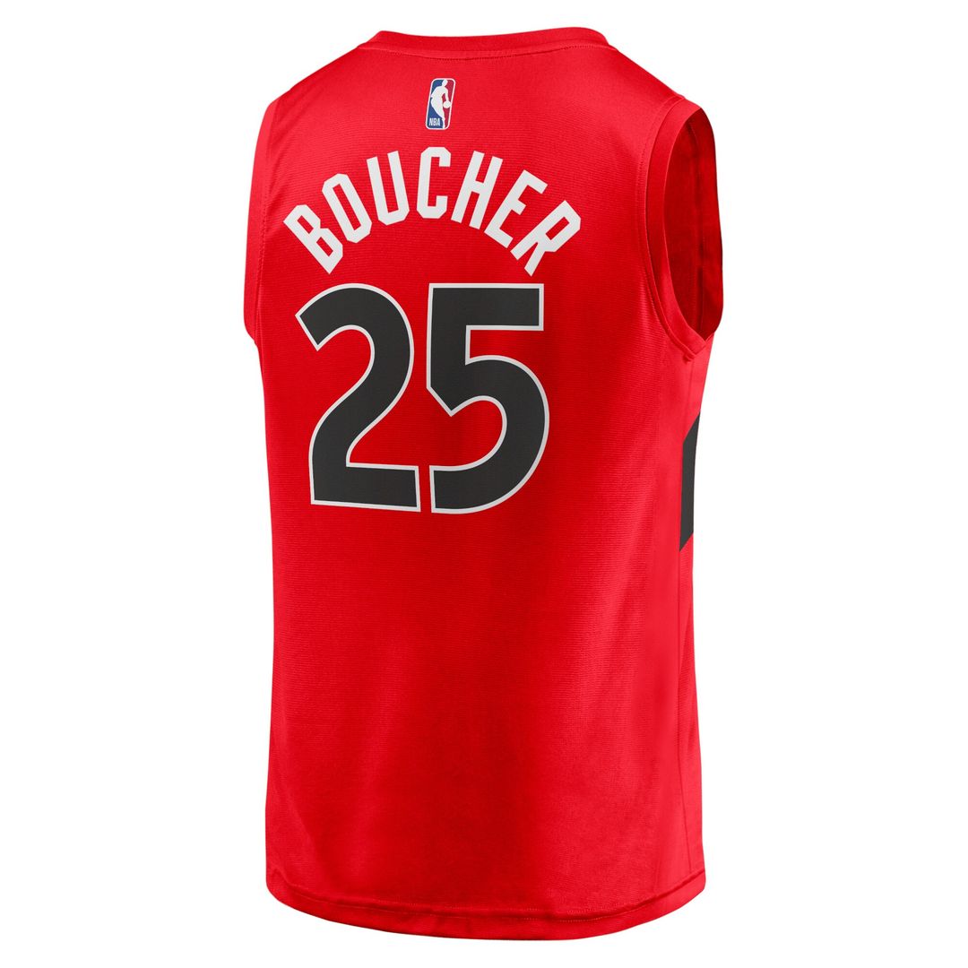 Toronto Raptors Chris Boucher Fanatics Fast Break Replica Jersey - Icon Edition - Red