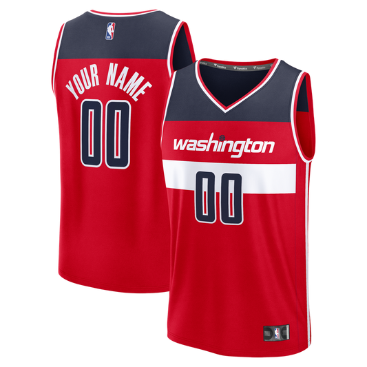 Washington Wizards Fanatics Fast Break Custom Jersey - Red - Icon Edition