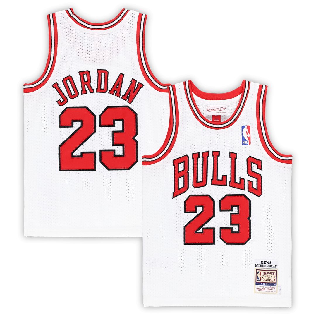 Chicago Bulls Michael Jordan Mitchell & Ness Preschool 1997/98 Hardwood Classics Authentic Jersey - White