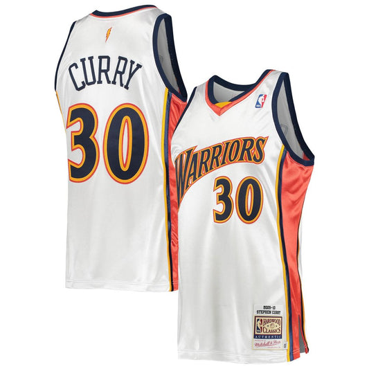 Golden State Warriors Stephen Curry Mitchell & Ness 2009/10 Hardwood Classics Authentic Jersey - White