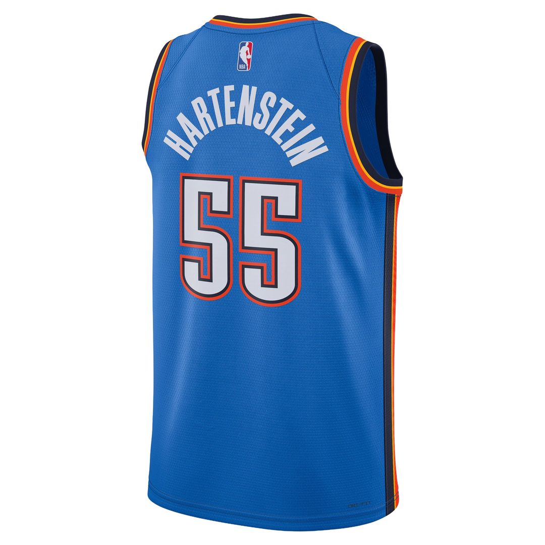 Oklahoma City Thunder Isaiah Hartenstein Nike Unisex Swingman Jersey - Icon Edition - Blue