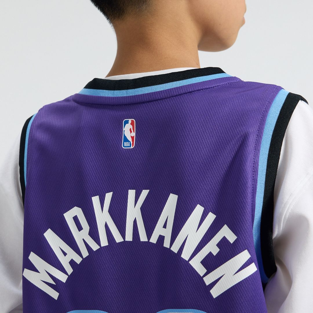 Utah Jazz Lauri Markkanen Fanatics Youth Fast Break Replica Jersey - Icon Edition - Purple