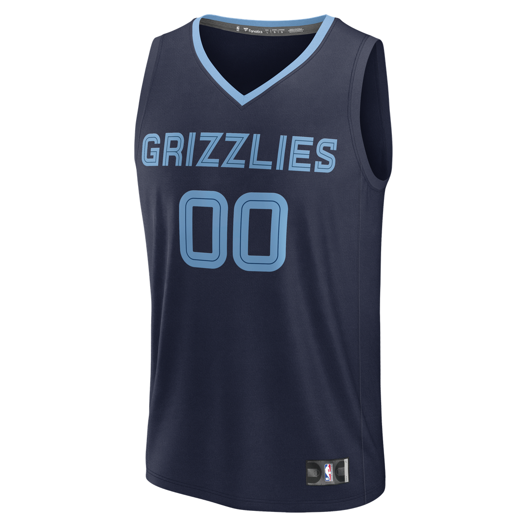 Memphis Grizzlies Fanatics Youth Fast Break Custom Jersey - Icon Edition - Navy
