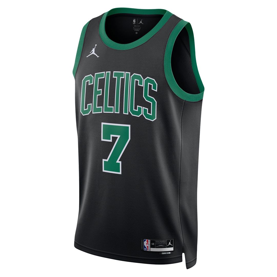 Boston Celtics Jaylen Brown Jordan Brand Unisex Swingman Jersey - Statement Edition - Black