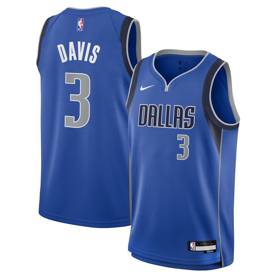 Dallas Mavericks Anthony Davis Nike Youth Swingman Jersey - Icon Edition - Blue