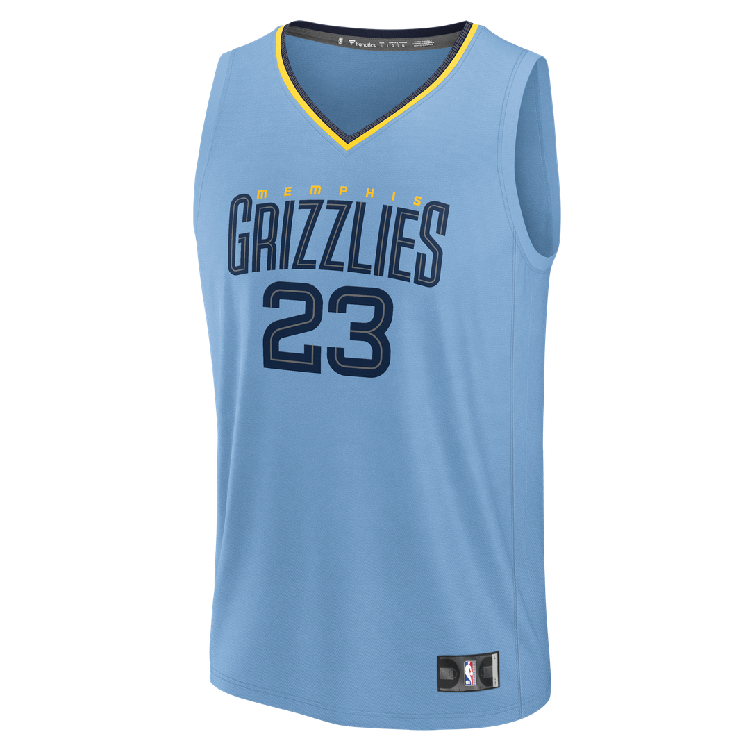 Memphis Grizzlies Cedric Coward Fanatics Fast Break Replica Player Jersey - Statement Edition - Light Blue