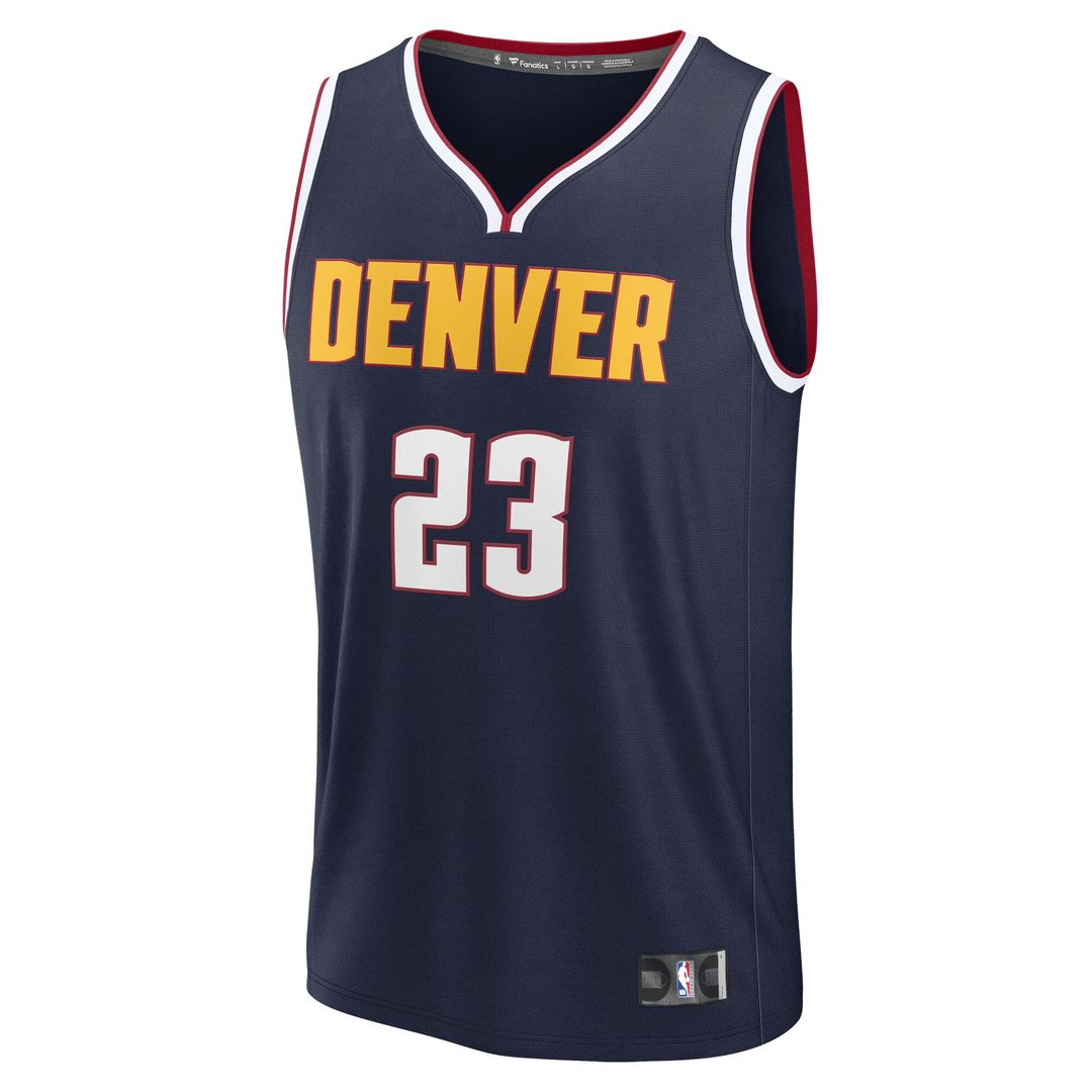 Denver Nuggets Cameron Johnson Fanatics Youth Fast Break Replica Jersey - Navy - Icon Edition