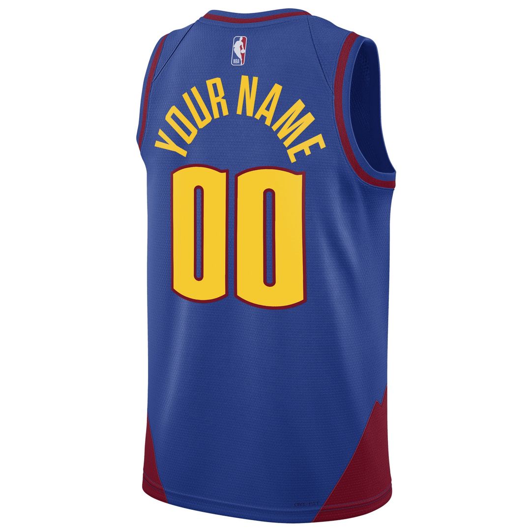 Denver Nuggets Jordan Brand Unisex 2022/23 Swingman Custom Jersey - Statement Edition - Blue